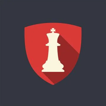 Shield with king vector illustration Stock Illustration