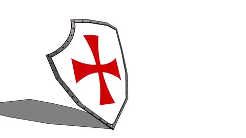 Shield of the Knights Templar Stock-Footage 78531473