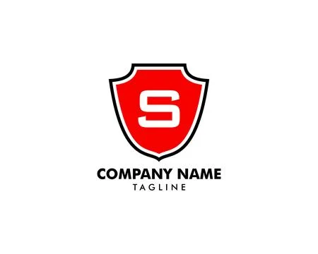 Shield Letter S Logo Template Stock-Illustration