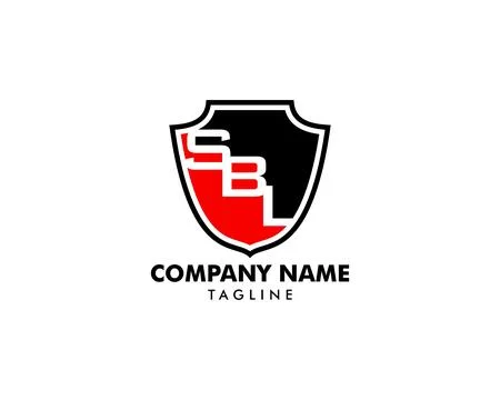 Shield Letter SBL Logo Template Stock-Illustration