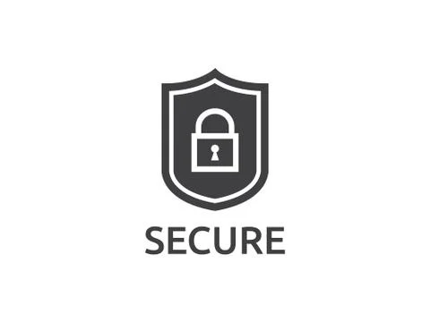 Shield line icon, Internet VPN Security Concept vector illustration Stock Illustration