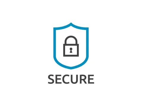 Shield line icon, Internet VPN Security Concept vector illustration Stock Illustration