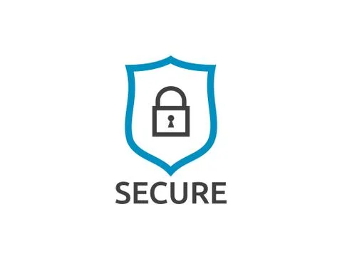 Shield line icon, Internet VPN Security Concept vector illustration Stock Illustration