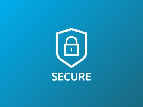 Shield line icon, Privacy Data protection and Internet VPN Security Concept v Stock Illustration