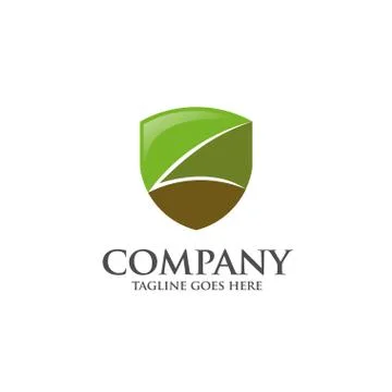 Shield logo abstract style logo Stock Illustration