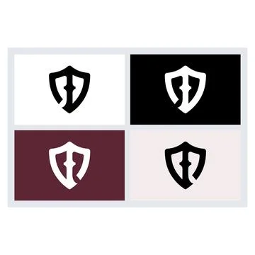 Shield Logo Design Set Stock-Illustration