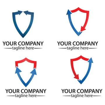 Shield logo icon design template elements Stock Illustration