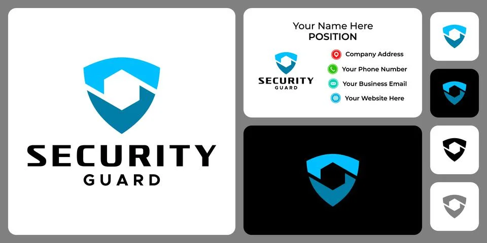 SHIELD LOGO Illustrazione stock