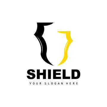 Shield Logo, Safe And Strong Security Vector, Design, Protection Simple Sty.. Stock Illustration
