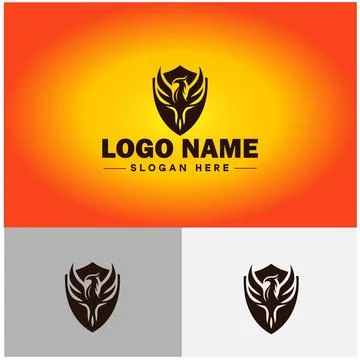 Shield logo vector art Protect shield security icon Company logo template Illustrazione stock