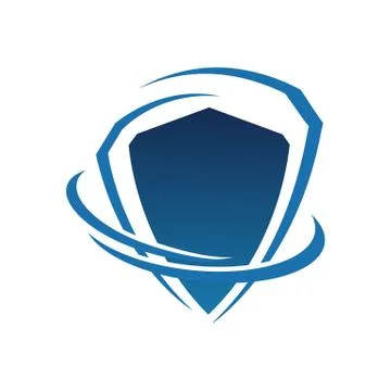 Shield logo vector. Shield icon. Abstract symbol of security company. Stock Illustration