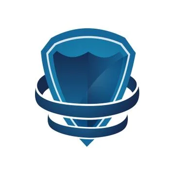 Shield logo vector. Shield icon. Abstract symbol of security company. イラスト素材