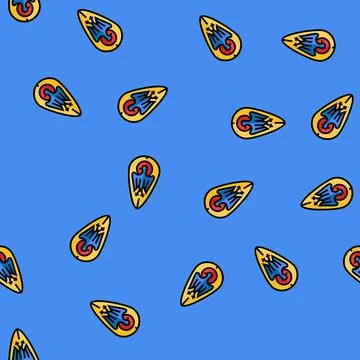Shield luxury medieval heraldry vector seamless pattern Stock Illustration