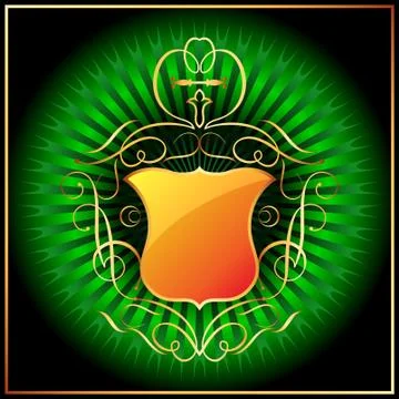 Shield Ornamental Design Stock Illustration