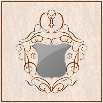 Shield Ornamental Design Stock Illustration