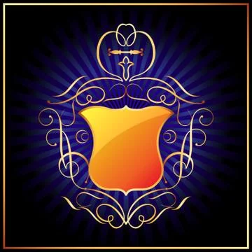 Shield Ornamental Design Stock Illustration