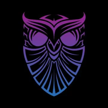 Shield owl Stock Illustration
