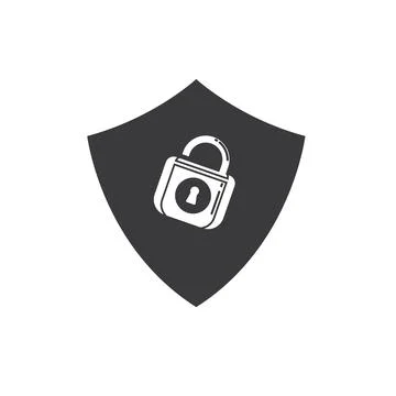 Shield  padlock vector element concept design template Stock Illustration