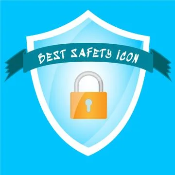 Shield with a padock Stock Illustration