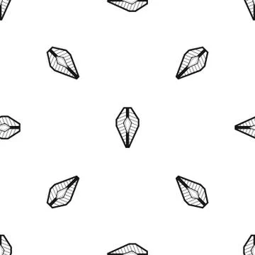 Shield pattern seamless black Stock Illustration