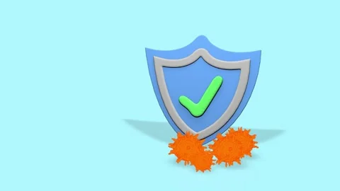 Shield protect from corona virus. Concept. Stock Footage 244380942