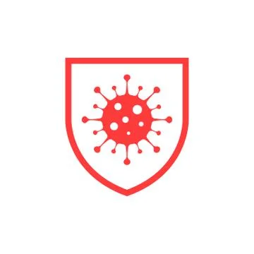 Shield to protect from corona virus vector design Stock Illustration