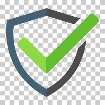 Shield protect icon, safety mark web design, guard symbol vector illustration イラスト素材