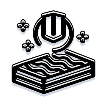 Shield protecting data concept with block icon Ilustración de archivo