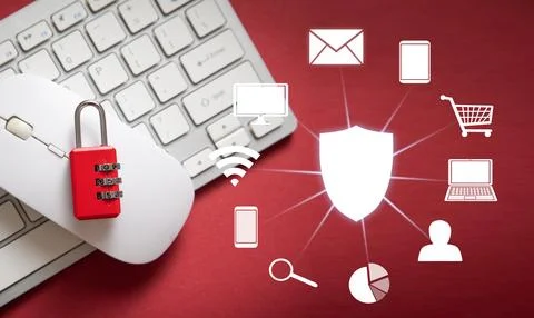 Shield protection. Data Protection. Technology. Internet Stock Photos