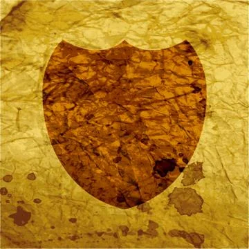 Shield protection. Flat modern web button and space for your text. Stock Illustration
