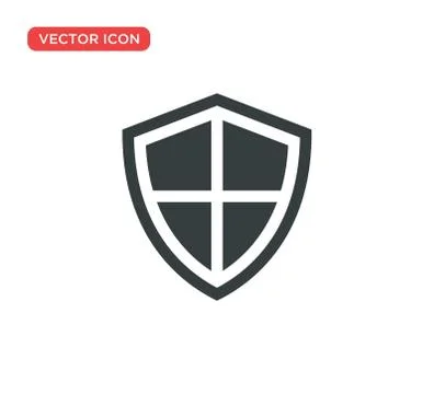 Shield Protection Icon Vector Illustration Design Stock Illustration