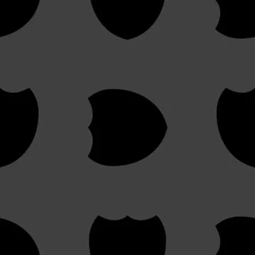 Shield protection web icon. flat design. Seamless pattern. Illustrazione stock