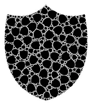 Shield Recursive Composition of Shield Icons Stock-Illustration