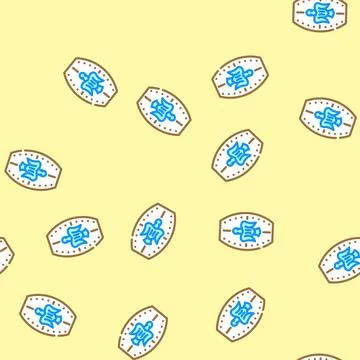 Shield royal medieval heraldry vector seamless pattern Stock Illustration