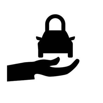 Shield with safe car secure padlock vector illustration Stockillustratie