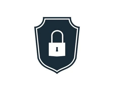 Shield Secure Icon Vector Logo Template Illustration Design Stock Illustration
