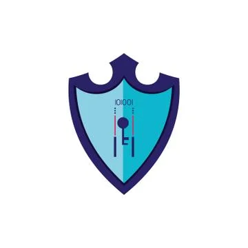 Shield secure isolated icon Stock-Illustration