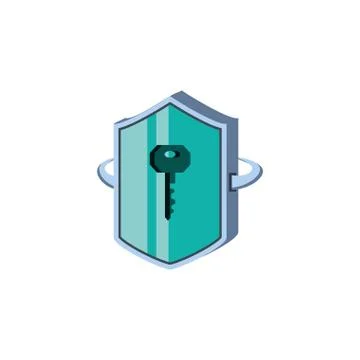 Shield secure isolated icon Stock Illustration