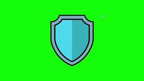 Shield, security animated icon. Stock Footage 322214581