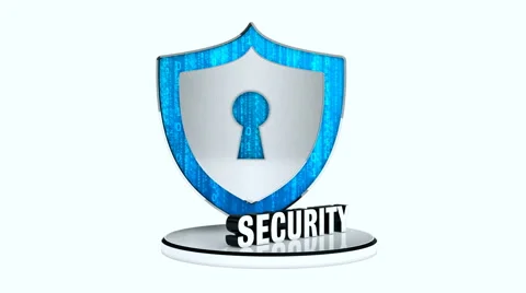 Shield security Stock Footage
