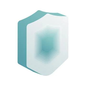 Shield security icon, Protection, Successfully tested, Isolated Stock Illustration