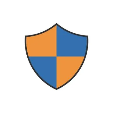 Shield Security Logo Design. Vector Illustrator Eps.10 Stock Illustration