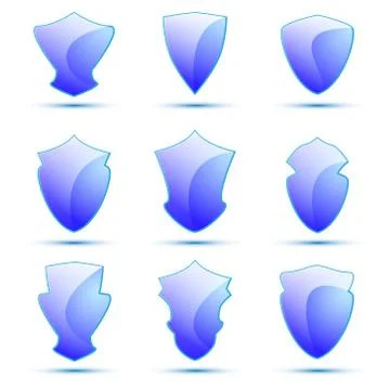 Shield set Stock-Illustration