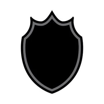 Shield shape icon Stock Illustration