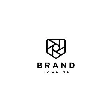 Shield With Shutter Motif Stock Illustration