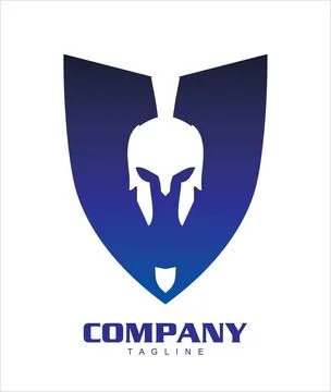 Shield spartan warrior Stock Illustration