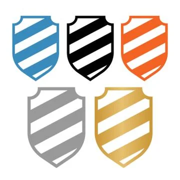 Shield symbol of protection and reliability. Shield security sign Illustrazione stock