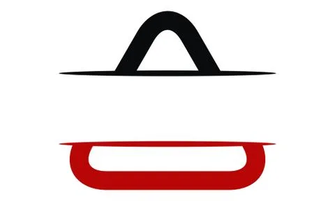 Shield Triangle Emblem Logo Blank Template Stock-Illustration