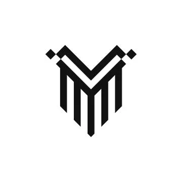 Shield V logo vector 스톡 일러스트