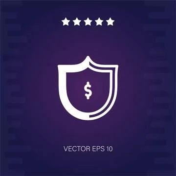 Shield vector icon Stock Illustration